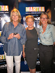 Martha (with Bette Midler and NYRP's executive director, Amy Freitag), tweeting about the show.