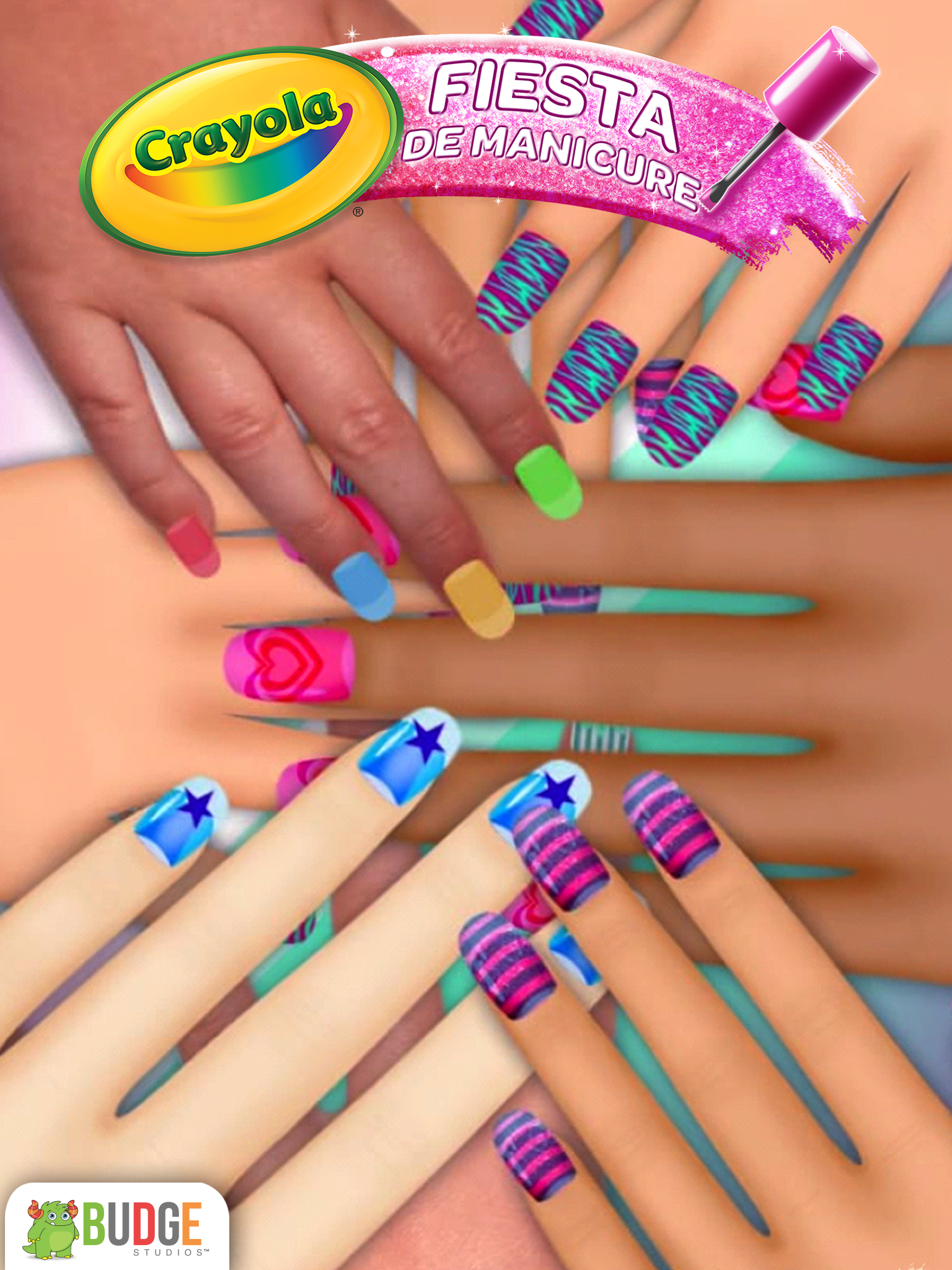 Android application Crayola Nail Party: Nail Salon screenshort
