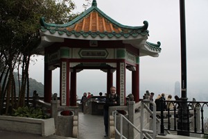 a pagoda on top of the mountain