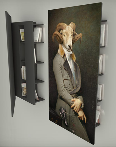 ibride art animal bookshelf interior design