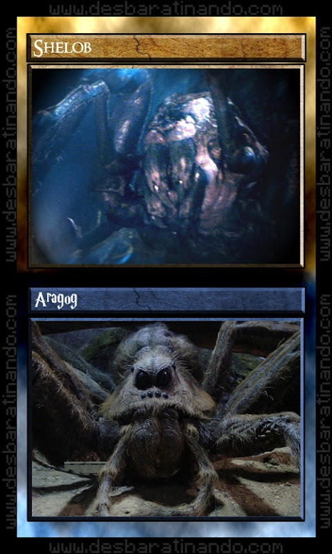 10 shelob aragog senhor dos anéis Vs harry potter 