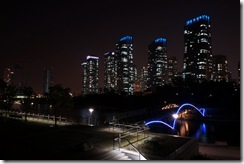 Incheon by night - seen from Central Park