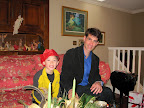 Eidan and I at my mom's on Christmas