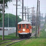 "Restored Street Car running in Mason City, Iowa" - copyright Paul August
