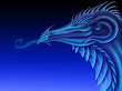 Fantasy Dragon Dragons Blue Head