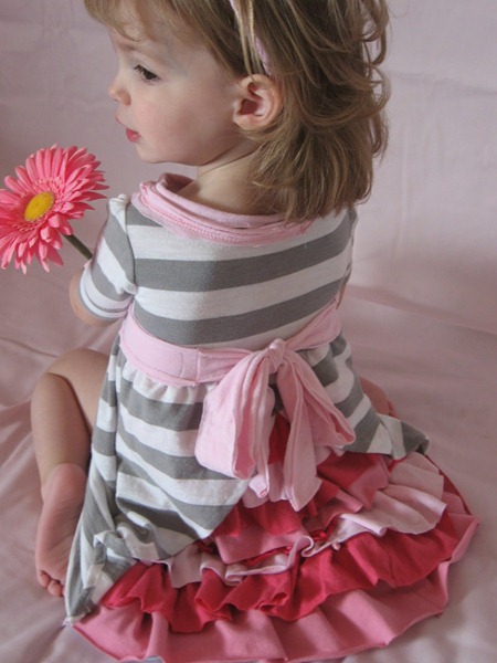 ruffle bustle dress tutorial