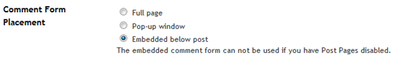 embedded comment system embedded comment system