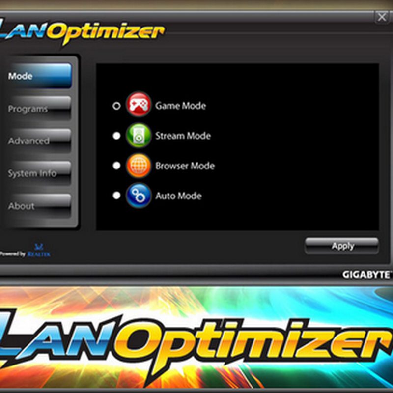 GIGABYTE LAN Optimizer Make Your Speed Faster Intelligent Network Management