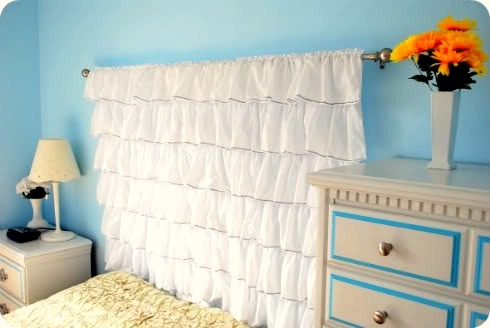 ruffled headboard tutorial