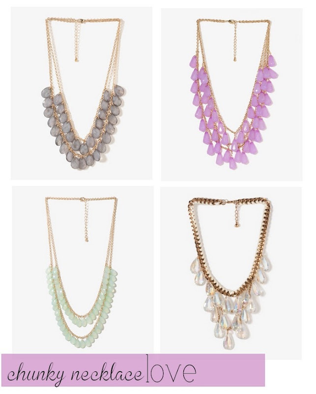 chunky necklace love