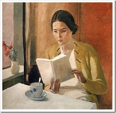 woman-reading-alexander-deineka