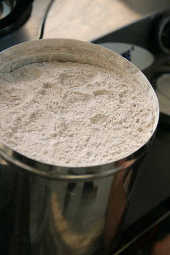 Ragi flour, made from a nutritious grain.