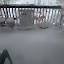 Somehow the blizzard made its way into my covered, screened in porch!