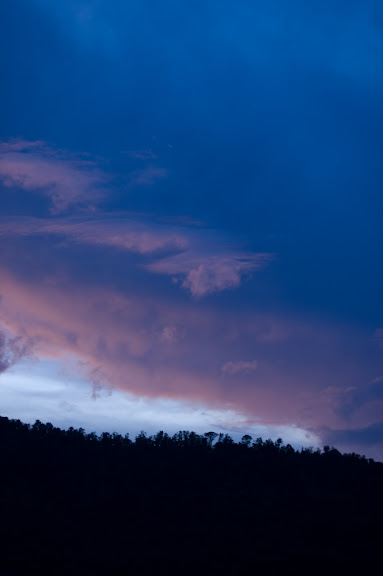 Sunset over the farm