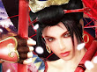 Samurai Girl Red Spheres In Arms