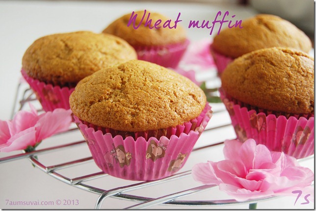 Eggless wheat muffin