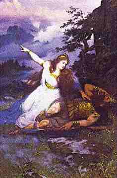 Fricka Awakens Wotan, Asatru Gods And Heroes