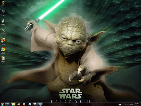 Download Free StarWars Windows 7 Theme With Starwars Sounds ,Icons & Cursors