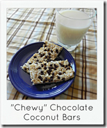 chewy chocolate coconut bars chewy chocolate coconut bars