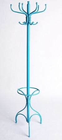 A classic coat rack gets an whimsical twist a fun turquoise color. (urbanoutfitters.com) A classic coat rack gets an whimsical twist a fun turquoise color. (urbanoutfitters.com)
