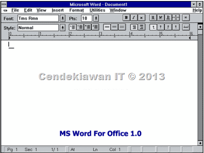 Microsoft Word Office 1.0