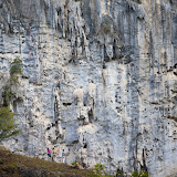 Left bottom side of the headwall