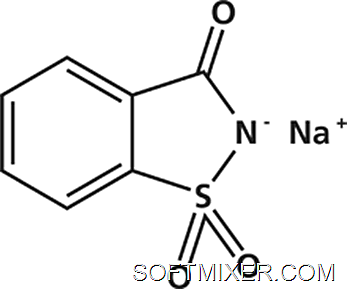 220px-Sodium_saccharin_molecule