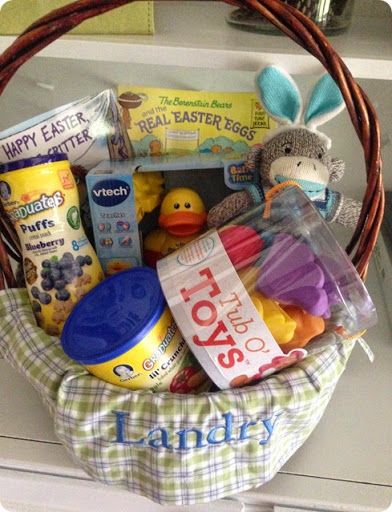 easter basket ideas for 8 month old