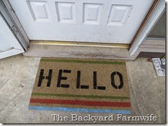 doormat  makeover - The Backyard Farmwife
