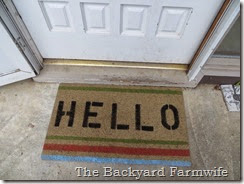 doormat makeover - The Backyard Farmwife doormat makeover - The Backyard Farmwife