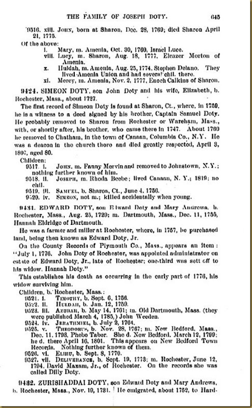 Doty-Doten Family In America-The Family of Joseph Doty20 Doty-Doten Family In America-The Family of Joseph Doty20