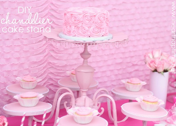 diy chandelier cake stand