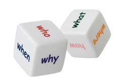 Dice with interogatives Questions iStock_000017184468XSmall