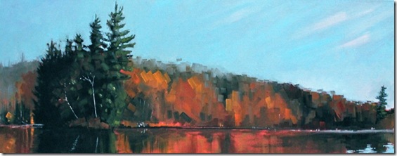 seven island lake island reflection-Reid-Thorpe-ENKAUSTIKOS seven island lake island reflection-Reid-Thorpe-ENKAUSTIKOS