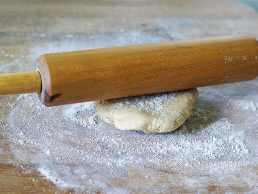 Shape the dough into a disk.