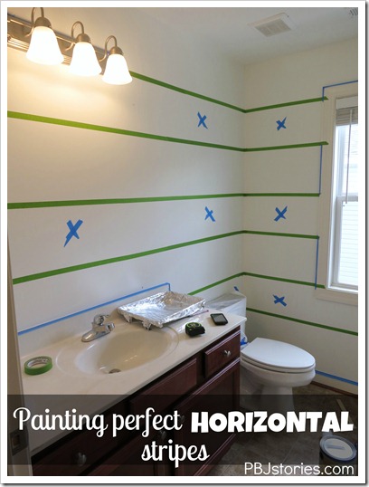 PBJstories painting horizontal stripes PBJstories painting horizontal stripes