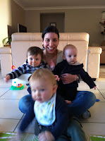 Aunty Lou with the baby crew