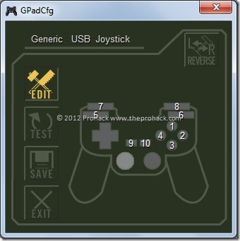 open gpadcfg and configure your controller for dmc3se