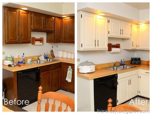 Grandma's kitchen before and after