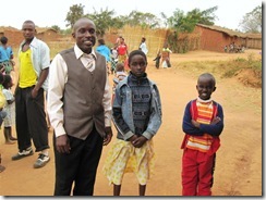 Pastor Benson with his two children