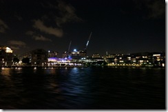Views from night ferry from Circular Quay to Darling Harbour (Pyrmont)