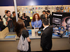 Brad and Ashley, a couple from Manhattan, prepare to purchase the first Panasonic Full HD 3D Home Theater System from Best Buy.