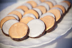 Metallic cookies from Tribeca Treats.