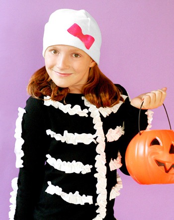 ruffle skeleton costume