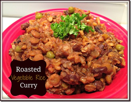 roasted veg rice curry