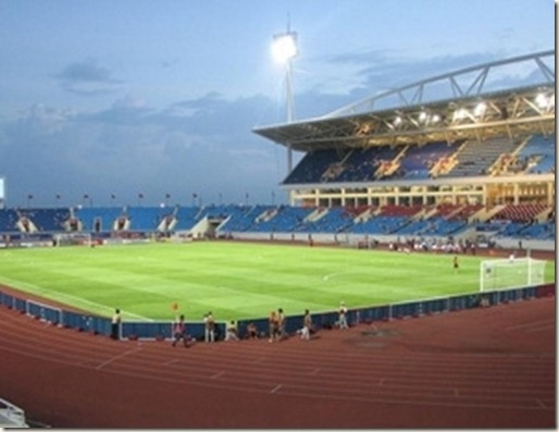 A view of My Dinh National Stadium in Hanoi, Vietnam