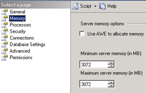 SQL Server Management Studio - Minimum memory SQL Server Management Studio - Minimum memory