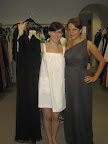 I wanted to see how the charcoal color looked next to a white dress (obviously not my wedding dress!).