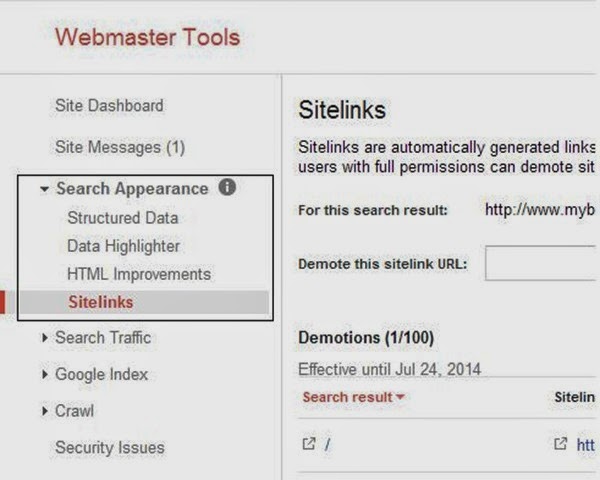 GWT Search Appearance GWT Search Appearance