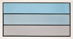 lakefront, 1995, acrylic on canvas, 28 x 52 in.